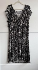 George light summer dress, black / white size 24 (SKU A12)
