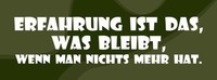 Holzschild 10X27 Cm Erfahrung Ist, Was Bleibt Dekoration Deko Geschenk Holz Schi