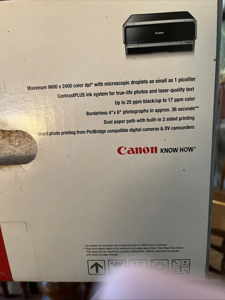 CANON INKJET PRINTER. PIXMA PHOTO PRINTER iP5000 Series. Brand New In Sealed Box
