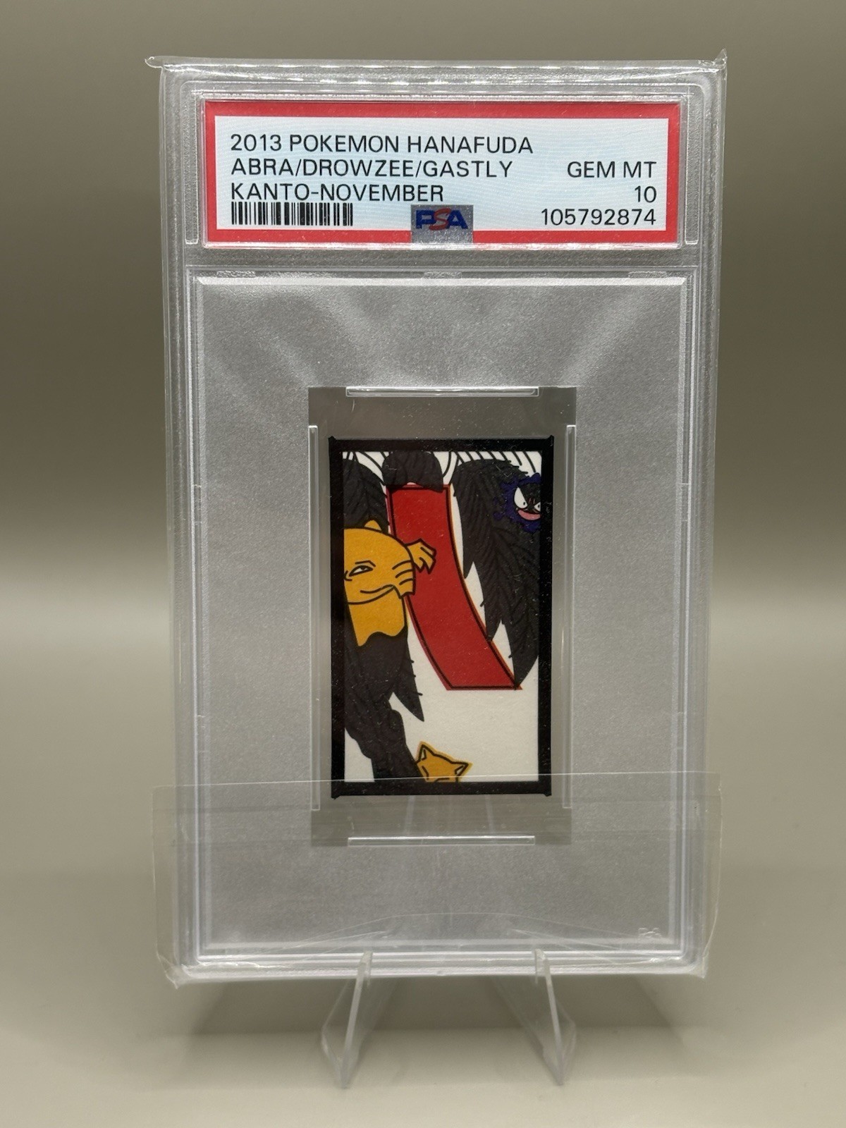 2013 Pokemon Hanafuda Abra Drowzee Gastly PSA 10 GEM MINT Kanto November