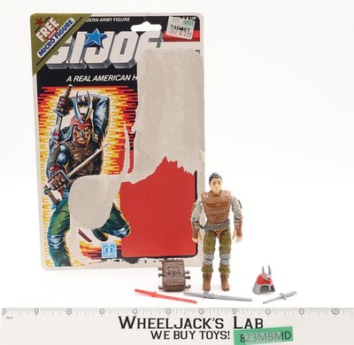 Budo V1 100% Complete W/ 34 Cardback 1988 G.I. Joe Hasbro Vintage Action Figure