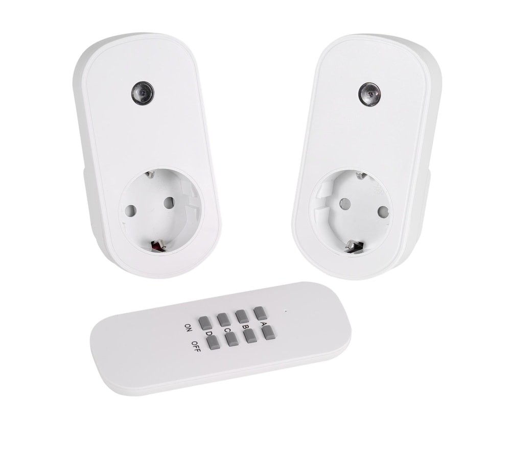 VIVANCO Funksteckerset 2fach mit Auto Learn Funktion 3680W 62353 2144096 4590₽