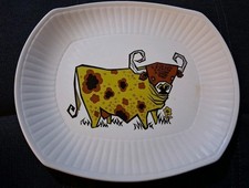 1970s Vintage English Ironstone Pottery Beefeater Steak Plate