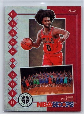 2019-20 Hoops Class of 2019 Holo #13 Coby White RC Basketball Card
