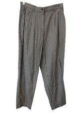 Vintage 90s Susan Bristol Gingham Pants Size 12P Pleated High Rise Deadstock NEW