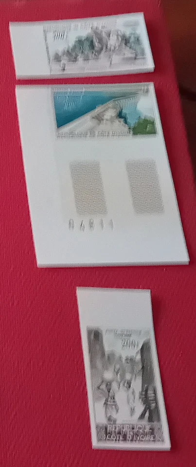 LOT DE 9 TIMBRES NON DENTELES NEUF** LUXE DE CÔTE D IVOIRE DES P AERIENNES Foto 4 de 4