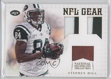 2012 National Treasures NFL Gear Trio Materials Prime 23/25 Stephen Hill #17 1b8
