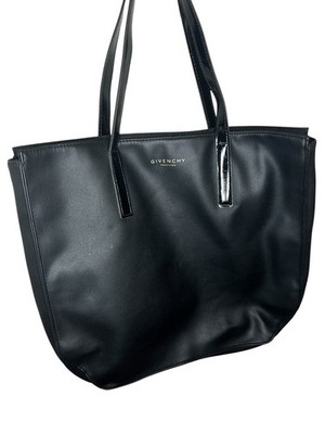 Givenchy Parfums Black Tote Bag Faux Leather Shopper Handbag Large Promo