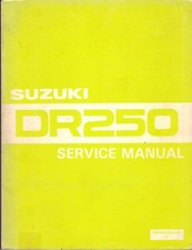 SUZUKI DR250,DR250 Z 1982 ORIGINAL FACTORY WORKSHOP MANUAL