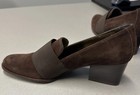 Stuart Weitzman Brown Stacked Heel MW14656 Size 7N Made In Spain EUC — photo 1