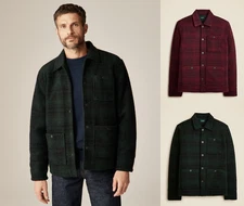 SALE! Men's Jcrew Wool-blend sherpa fleece coverall jacket - 100% AUTHENTIC, New