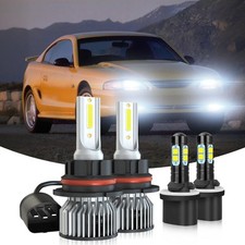 FOR Ford Mustang 1994-2004 6000K LED Headlight High Low Fog Light Bulbs Combo