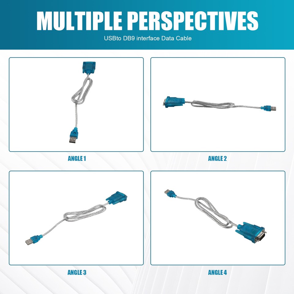DB9 Computer Data Cable DB9 9 Pin VGA Female Cable USB to R232 ...