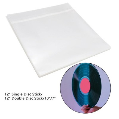 50x Schallplattenhüllen, eckige Vinyl Aufbewahrungshüllen