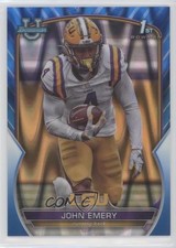 2022 Bowman U Chrome Blue RayWave Refractor 130/199 John Emery Jr #67 q2x