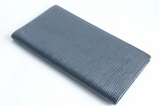 LOUIS VUITTON Black Epi Leather Address Book 77164