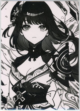 ??RAIDEN SHOGUN - Goddess Story Anime Waifu Doujin Card - DIMENSIONAL OKA -BW-RS