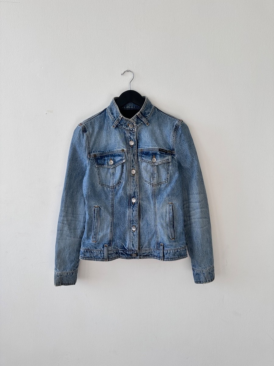 Dolce & Gabbana Archival Denim Jacket Y2K Blue Jean Jacket Logo