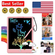 Durable and Lightweight LCD Drawing Pad for Kids   10-Inch Pink Design