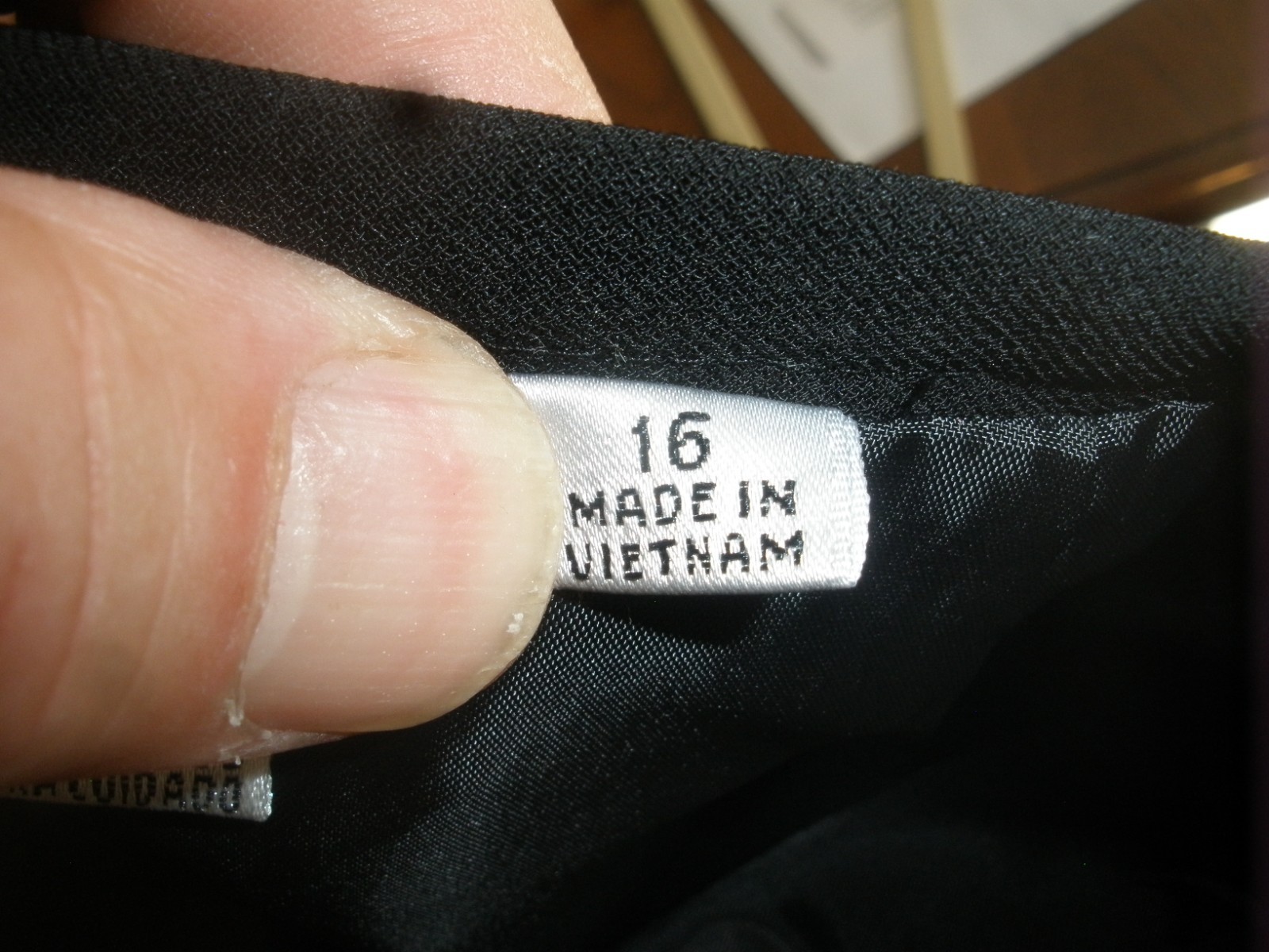 Vintage Women's 2 pc.Skirt Suit Black 16 Le Suit (T103)