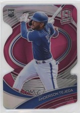 2021 Panini Spectra Rookies Neon Pink Prizm Die-Cut 15/35 Anderson Tejeda 0w8
