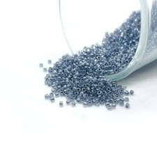 Grey 11/0 MIYUKI Delica Beads, 10g - US Seller