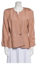Vintage Dior Peach Double-Breasted Blazer Jacket Size 8 Made In USA 90s