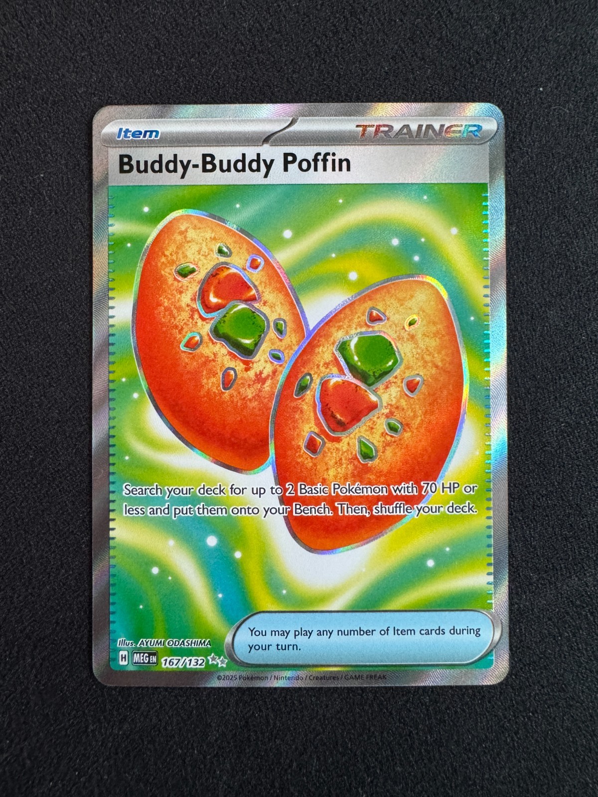 Buddy-Buddy Poffin 167/132 Me01: Mega Evolution Holo NM