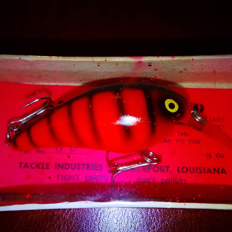 Tackle Industries Tiny Top Water Topwater Lure 1/2 oz Red/Black 2.5"  new