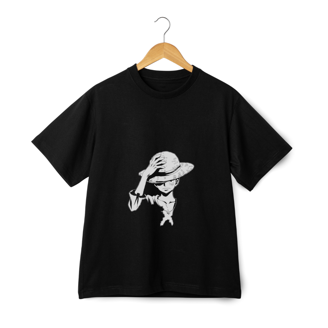 One Piece Luffy Silhouette T-Shirt – Anime Sketching Straw Hat