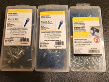 Hillman Plastic Anchor 3 Value Kits 10-12x1 Wall Anchors Screws 370351 373506 Hillman Plastic Anchor 3 Value Kits 10-12x1 Wall Anchors Screws 370351 373506
