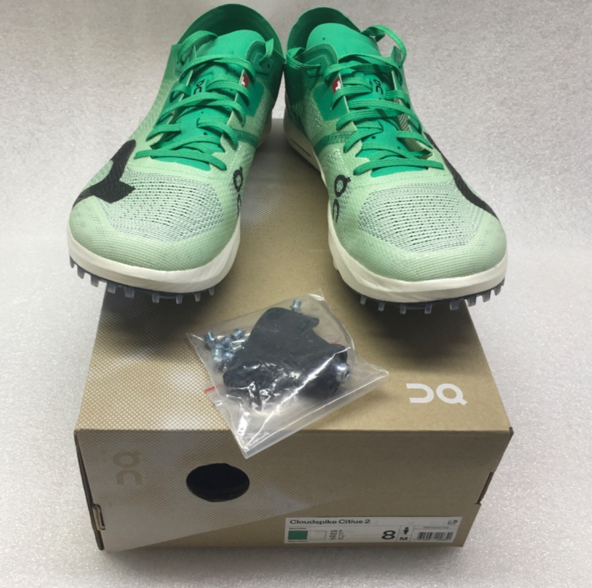 On Cloudstratus スパイク・シューズ ターコイズ　27.5 NEW ON CLOUD Cloudspike Citius 2 Mid Distance Track Spikes Men's