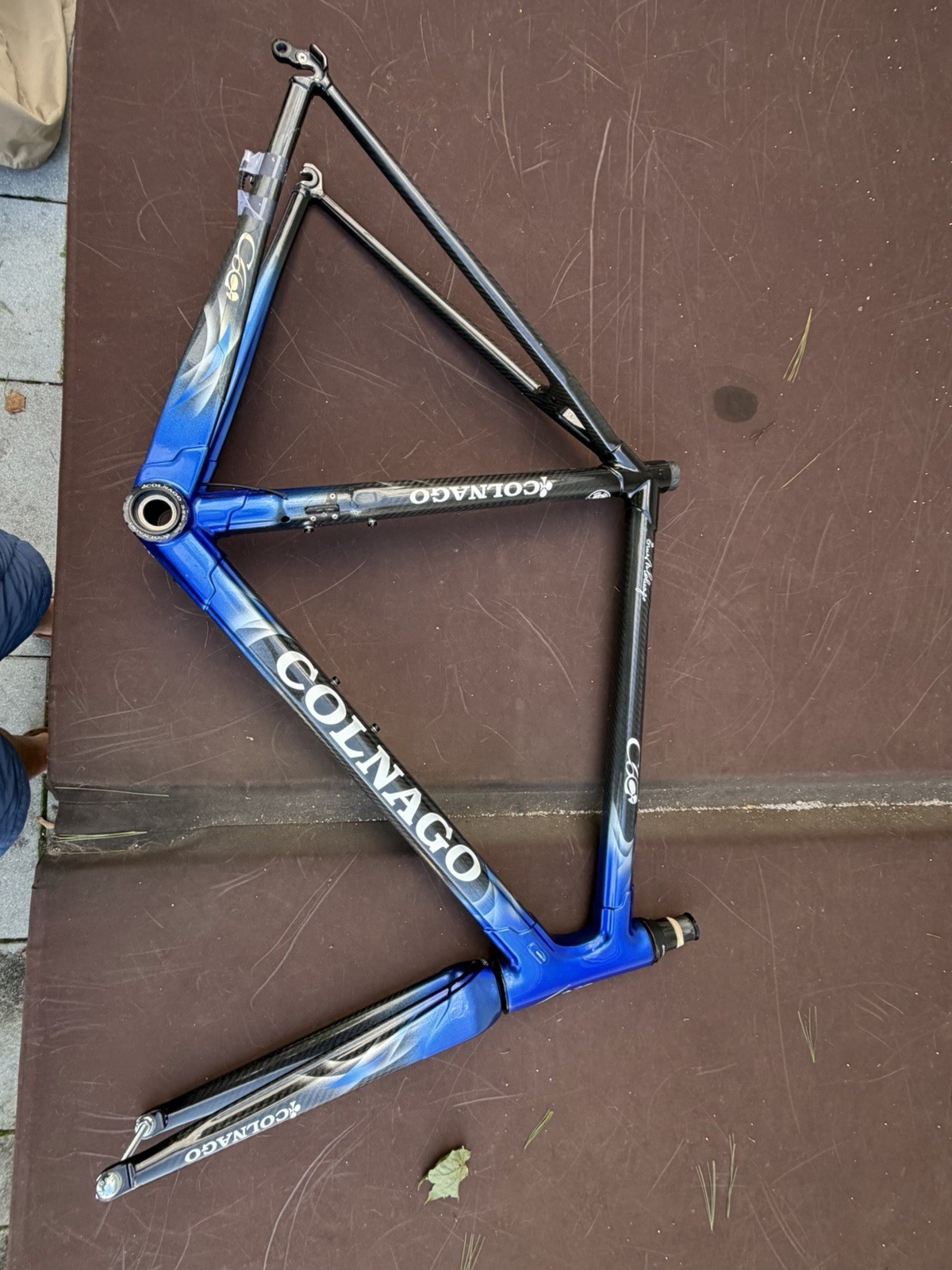 Colnago C60 54s Frameset, Seatpost, Fork, Headset - Very Good Condition - Blue