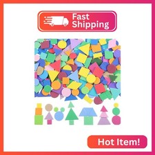 Sumind 1000 Pieces Foam Shape Stickers Self Adhesive Felt Shape for Kids Crafts