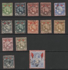 Zanzibar 1896 - 1901 Occasion Sc Btwn 38/51, 56-61B + abat-jour etc F/VF CV 128,15 $