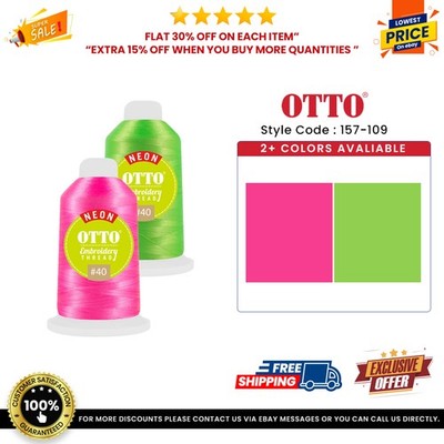OTTO 157-109 Embroidery Neon Thread #40 1,100 yd. Cone