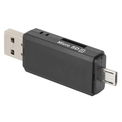 Black OTG USB2.0 Card Reader Multifunctional Portable High Speed Card Reader NEW - Afbeelding 6 van 12