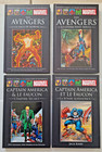 LOT 4 MARVEL COMICS COLLECTION HACHETTE LES AVENGERS + CAPTAIN AMERICA LE FAUCON