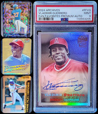 2024 Topps Archives Fan Favorites Premium Autographs Vladimir Guerrero PSA 9 ++