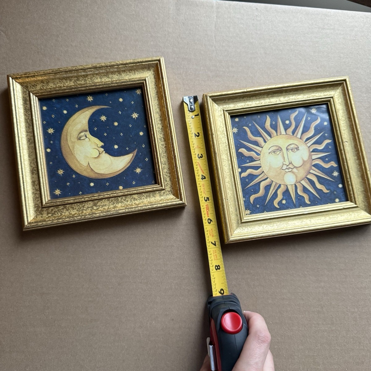 Framed Mary Beth Zeitz's Celestial Prints Set, Vintage 90s Sun