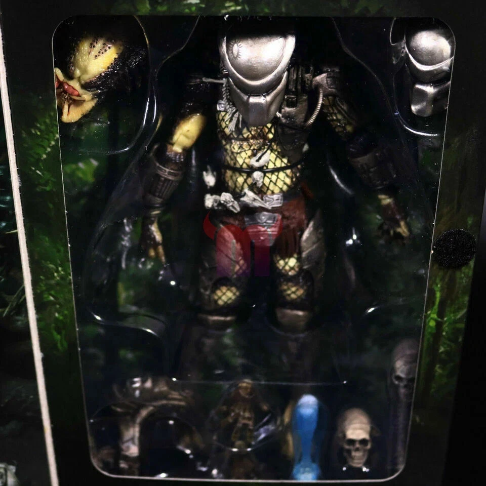Figuras de ação NECA Predator Jungle Hunter Ultimate 7" brinquedo 1:12 luxo novo na caixa - Imagem 3 de 4