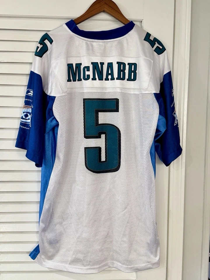 Donovan McNabb 费城老鹰队 NFL 超级碗球衣 锐步 尺寸 L — 第 2/4 张图片