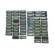 Lot of 54 - 4GB DDR3 RAM Mixed Brands Mixed Speeds Laptop Memory - TESTED