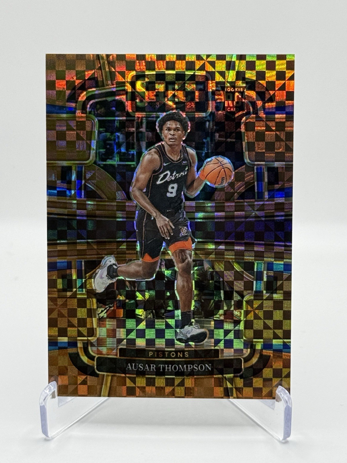 2023-24 Panini Select - Concourse Ausar Thompson Bronze Checker Prizm /49 (RC)