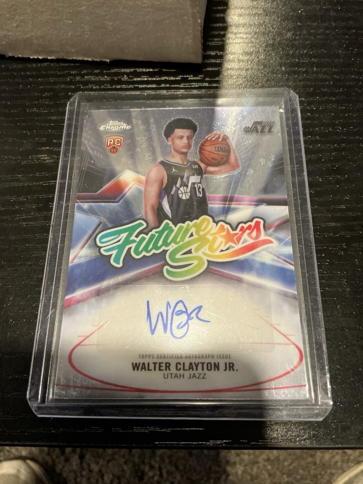 Walter Clayton Jr. AUTO Rookie Card Topps Chrome 2025 Jazz Future Stars Mint