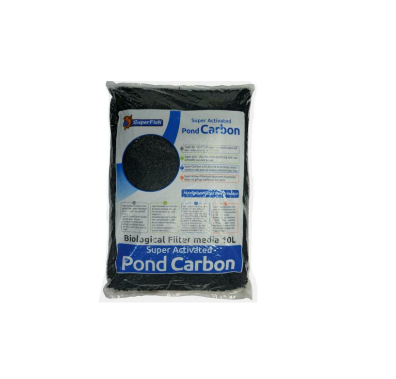 Pond Aquarium Activated Filter Carbon Superfish 10L Remove Contaminant Smell 7kg