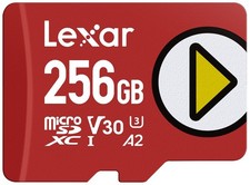 256GB PLAY micro SD Card, UHS-I, C10, U3, V30, A2, Full HD, 4K, Up to 205/140...