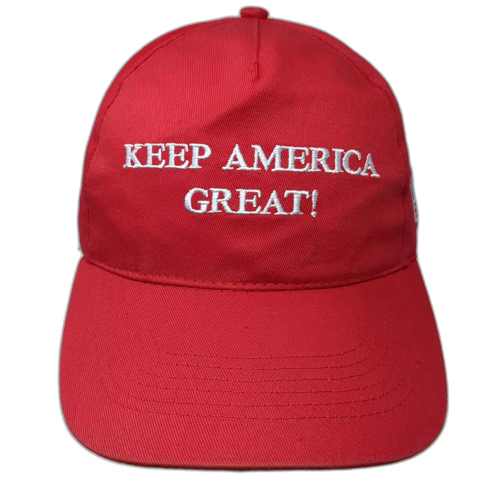 Keep America Great Hat 5 Panel Red White Strapback OS Adjustable Embroidered