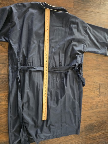 Vintage Christian Dior Monsieur One Size Pin Striped Robe Bathrobe - Picture 11 of 13