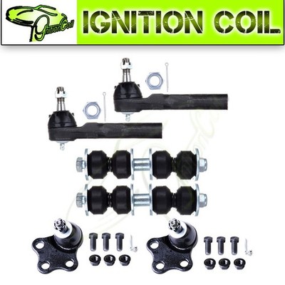 6pcs Front Tie Rod Ends Ball Joints For Chevy Cavalier Pontiac Sunfire 2.2L 2.4L